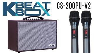 KBEATBOX CS-200PU-V2 50 WATTS (RMS) KARAOKE POWERED SPEAKER SYSTEM