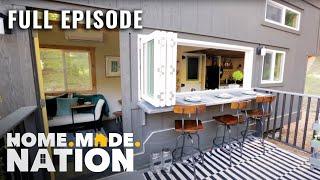 How to TRANSFORM a Tiny Backyard Into a PARTY (S2, E5) | Tiny House Nation | Full Episode