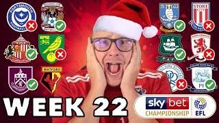 2024/25 Championship Predictions - Matchday #22