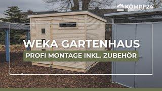 Weka Designhaus 171 | Gartenhaus-Montage + Zubehör