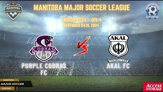 November 24th WSF Div 4 Purple Cobras FC vs Akal FC