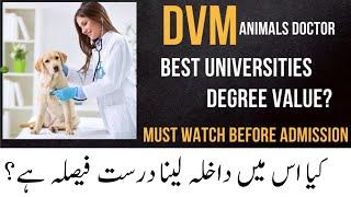 DVM Scope in Pakistan | DVM best Universities | Is DVM Right Option | What after Fsc