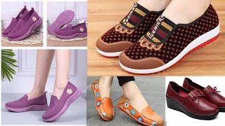 LOAFER JOGGING SPORTS SHOE DESIGN FOR LADIES WITH PRICE SNEAKER CANVAS MORNING WALK SLIP ON FOOTWEAR