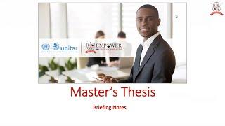 Instructions for Master's thesis for students - 12-month students and 24-month students