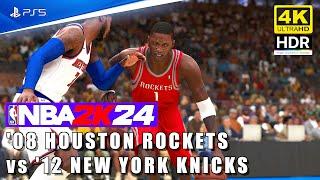 NBA 2K24 [PS5 4K HDR] '08 Houston Rockets vs '12 New York Knicks - Yao Ming vs Carmelo Anthony