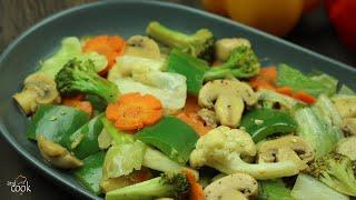 থাই স্টাইল ভেজিটেবল রেসিপি । Thai Style Saute Vegetable Recipe Bangla। Vegetable Saute Recipe