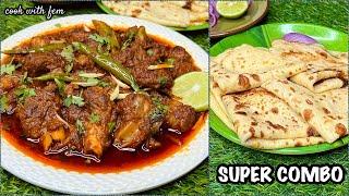 Iftar party combo - Bhuna Mutton Kadha with instant milky paratha Whoever eats it, it will eat yo...