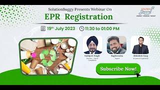 Webinar on EPR Registration by SolutionBuggy