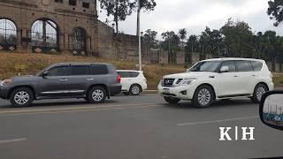 Ethiopian PM Dr. Abiy Ahmed motorcade at 4kilo