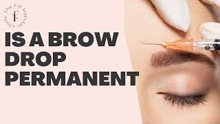 Is a brow drop permanent from anti wrinkle injections?