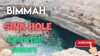 BIMMAH Sink hole (sur) Oman/natural fish pedicure‍️/ tourist place in Oman