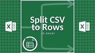 Split CSV to Rows in Excel (FULL TUTORIAL)‼️ #excel