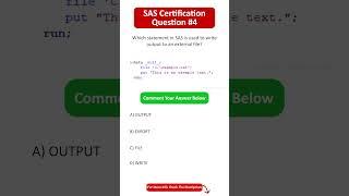 SAS Certification Questions | Question - 4