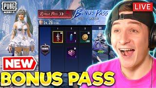 MAXING NEW BONUS PASS LIVE! PUBG MOBILE