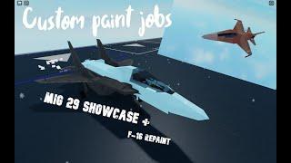 MIG 29 Fulcrum and F-16 Repaint Showcase | Plane Crazy