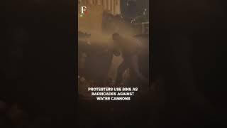 Georgia: Protests Outside Parliament, Police Fire Water Cannons | Subscribe to Firstpost