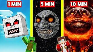 MAJORA'S MASK MOON Build Battle In Minecraft - NOOB VS PRO CHALLENGE - Maizen Mizen Mazien Parody