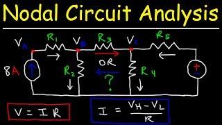 Node Voltage Method Circuit Analysis With Current Sources