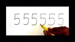 ट्रैन का चित्र आसानी से बनाना सिखे || How To Draw a Train Step By Step From 555555 Number