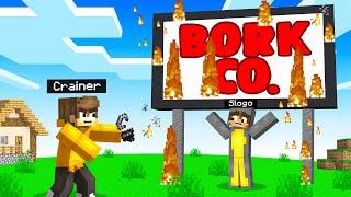 BURNING DOWN Bork Co. In MINECRAFT! (Squid Island)