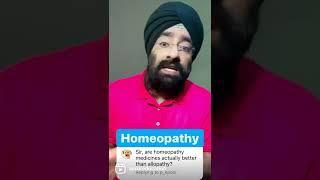 Homeopathy vs Allopathy  #shorts by dr.education