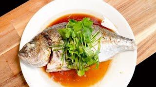 Steamed Fish (清蒸鱼) | Costco Sea Bream | Fish with Soy Sauce | Chinese Cuisine