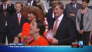 Netherlands king and queen arrive in Grand Rapids