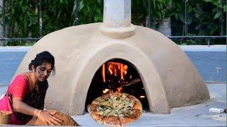 Built Mud-Oven For Baking | Pizza Recipe in Wood fired Oven| Pizza-Sauce Recipe| Flavour of Kitchen|