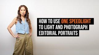 One Light Editorial Photograph. One SpeedLight, 5 SIMPLE Layouts!  (Layout 4)