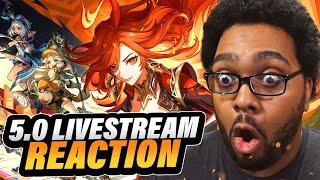 NATLAN IS THE BEST GENSHIN IMPACT UPDATE | 5.0 LIVESTREAM REACTION