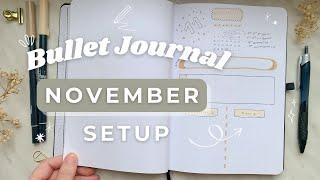 BULLET JOURNAL NOVEMBER 2023: Bujo setup auch für Anfänger! | Bullet Journal deutsch | plan with me