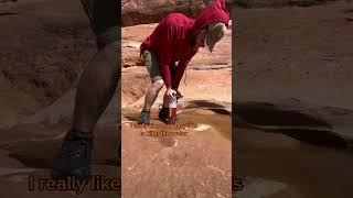 This is how I filter my water when I’m backpacking out in the backcountry desert!