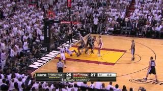 Boris Diaw blocks LeBron James - Spurs @ Heat, Game 6