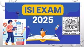 ISI EXAM 2025|| complete information|| How to apply||eligibility||#exam #12thclass #education