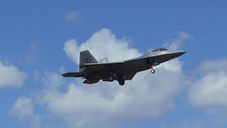 F-22 Raptor takeoffs & landings