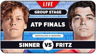 SINNER vs FRITZ • ATP Finals 2024 • LIVE Tennis Watchalong Stream