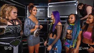 Tegan Nox, Chelsea Green, Piper Niven, Nikki Cross, Katana & Kayden Backstage: Raw October 16 2023