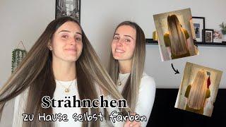 Strähnchen selbst färben mit Haube - von braun auf blond ‍️ | lesotwins ‍️