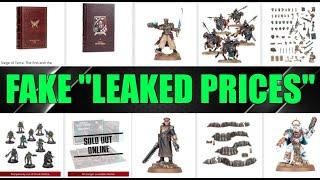 Games Workshop CONFIRMS "It's Fake" Denies 30% Price Increases Leak... New Warhammer 40k Pre-Orders