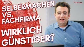 Selbermachen vs. Fachfirma | Wirklich günstiger? Der Rattenschwanz des Fachberufs!