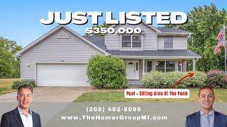 House For Sale In Marshall, MI | 4 Beds 2.5 Baths | $350k | AWESOME Backyard Pool and Pond