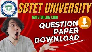 SBTET University Telangana Previous Year Question Paper Free Download | SBTETONLINE.COM