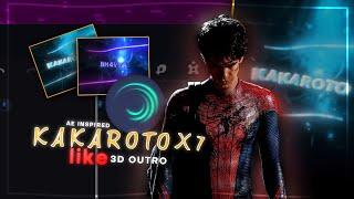Ae Like Kakarotox7 3D Outro On Alight Motion With Tutorial