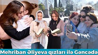 Birinci vitse-prezident Mehriban Əliyeva və qızları Gəncə şəhərinə səfər edib