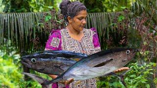 Fresh Big Tuna FishCutting,in my home and cooking Authentic way