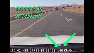 Speeding truck on the N5 near Harrismith