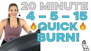 4-5-15 Quick Burn | High-Intensity Treadmill Workout for Weight Loss