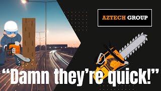 Aztech Group - Ep20: Felling trees next to one of England's FASTEST roads!!