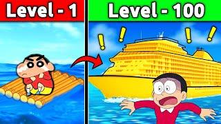 Build Boat Challenge  || Shinchan Vs Nobita 