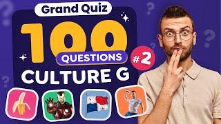 QUIZ : 100 Questions de Culture Générale #2 - Tester votre niveau